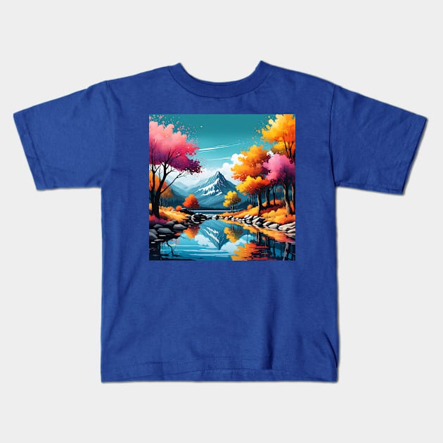 Landscape Kids T-Shirt by Sobalvarro